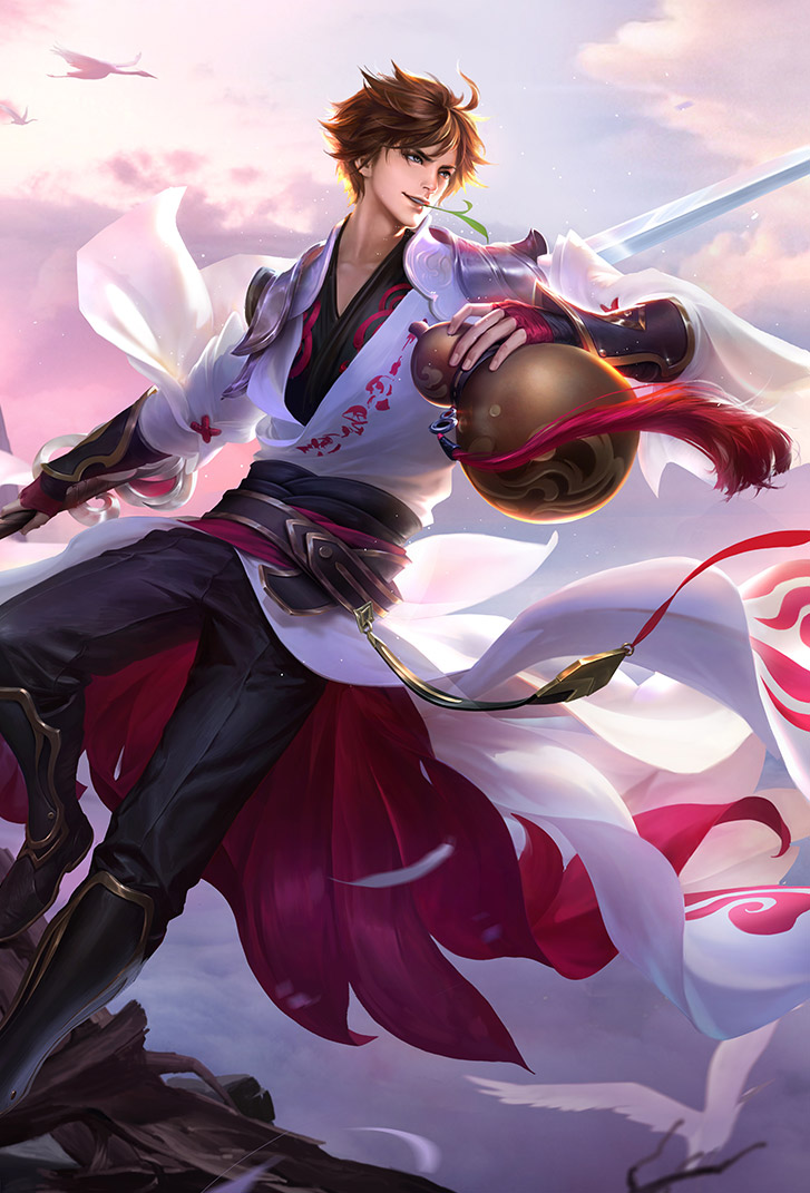 李白王者荣耀皮肤青莲剑仙高清无水印手机壁纸