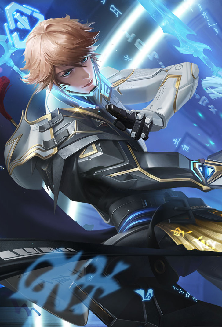 李白王者荣耀皮肤鸣剑・曳影高清无水印手机壁纸