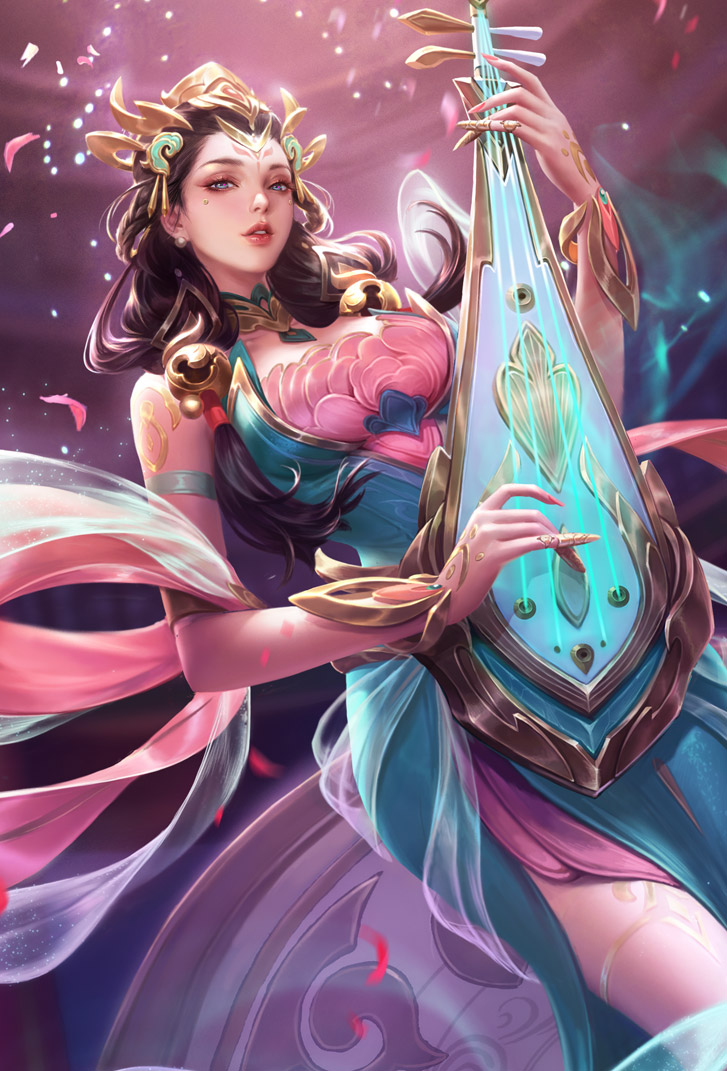 杨玉环王者荣耀皮肤霓裳风华高清无水印手机壁纸