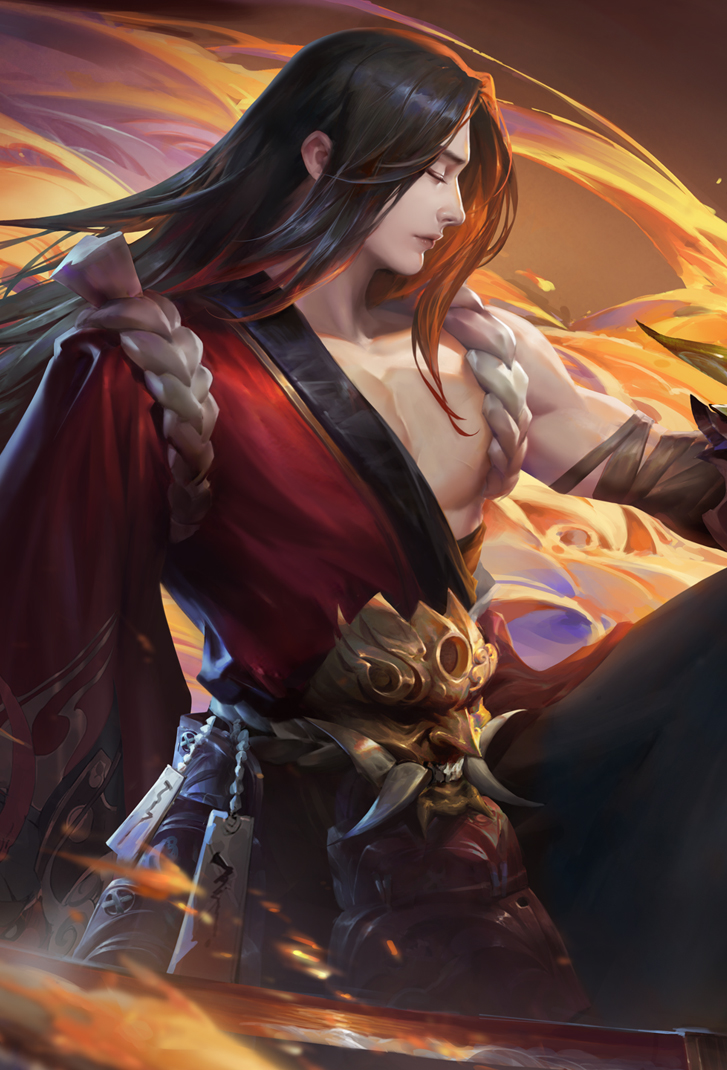 橘右京王者荣耀皮肤修罗高清无水印手机壁纸