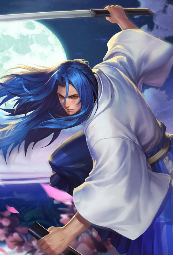 橘右京王者荣耀皮肤神梦一刀高清无水印手机壁纸