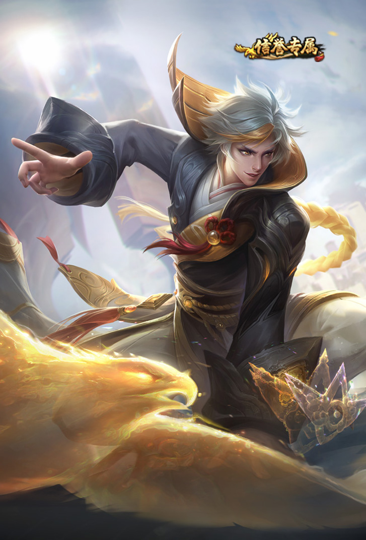 狄仁杰王者荣耀皮肤鹰眼统帅高清无水印手机壁纸