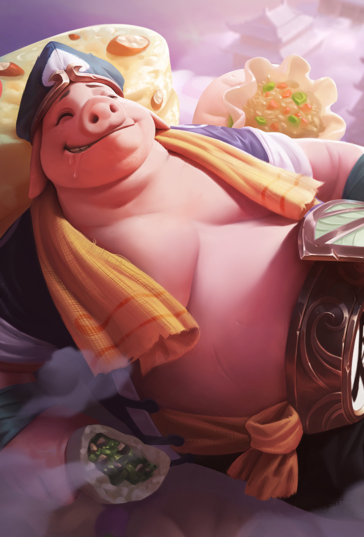 猪八戒王者荣耀皮肤年年有余高清无水印手机壁纸