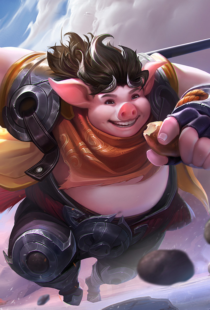 猪八戒王者荣耀皮肤无忧猛士高清无水印手机壁纸