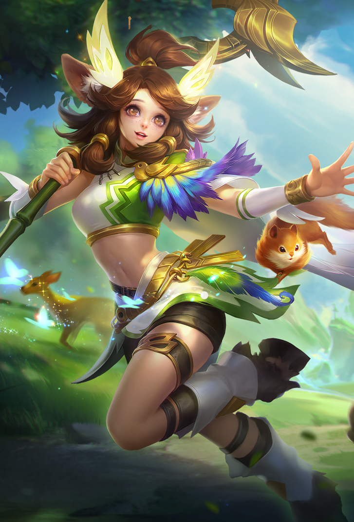 瑶王者荣耀皮肤森高清无水印手机壁纸