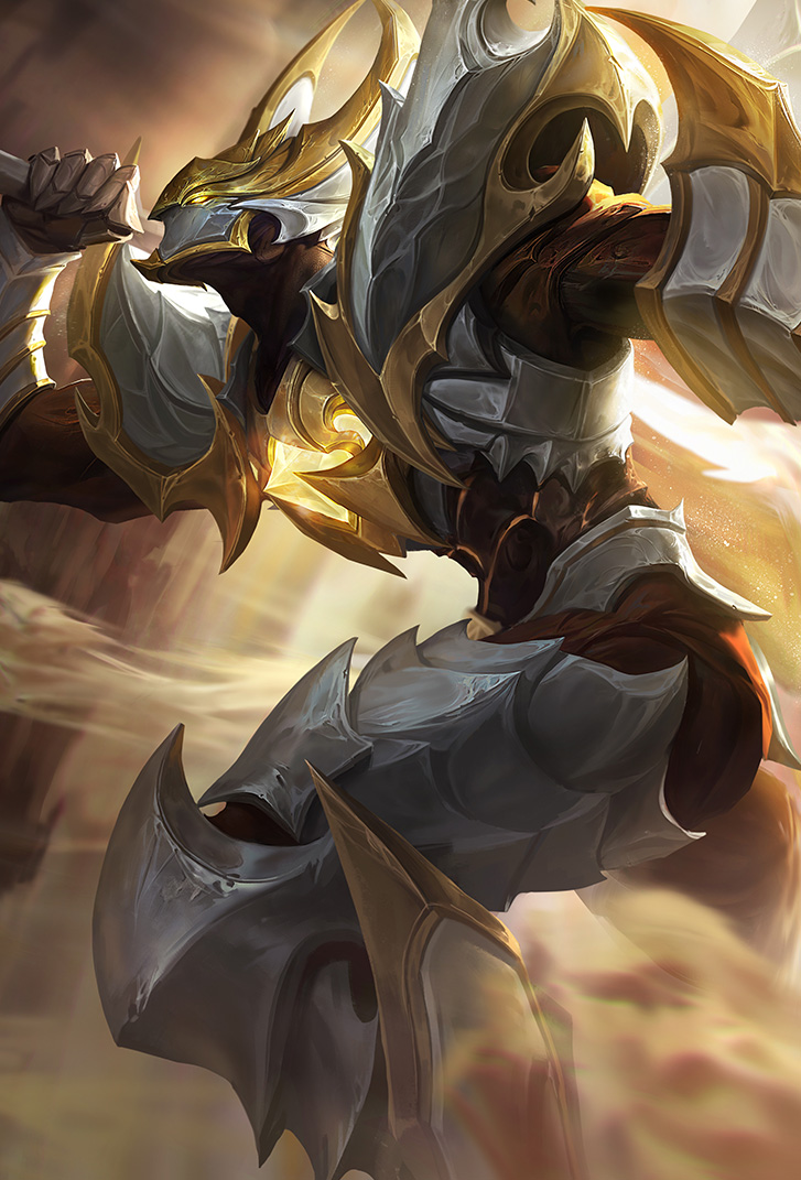 白起王者荣耀皮肤白色死神高清无水印手机壁纸