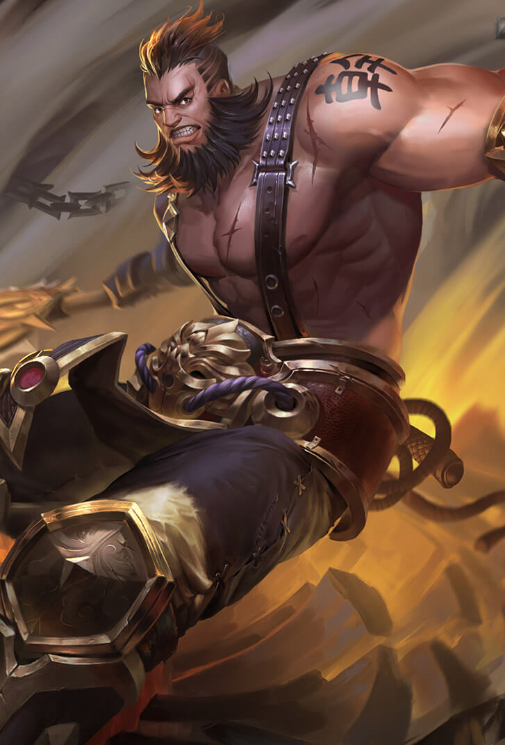 程咬金王者荣耀皮肤热烈之斧高清无水印手机壁纸