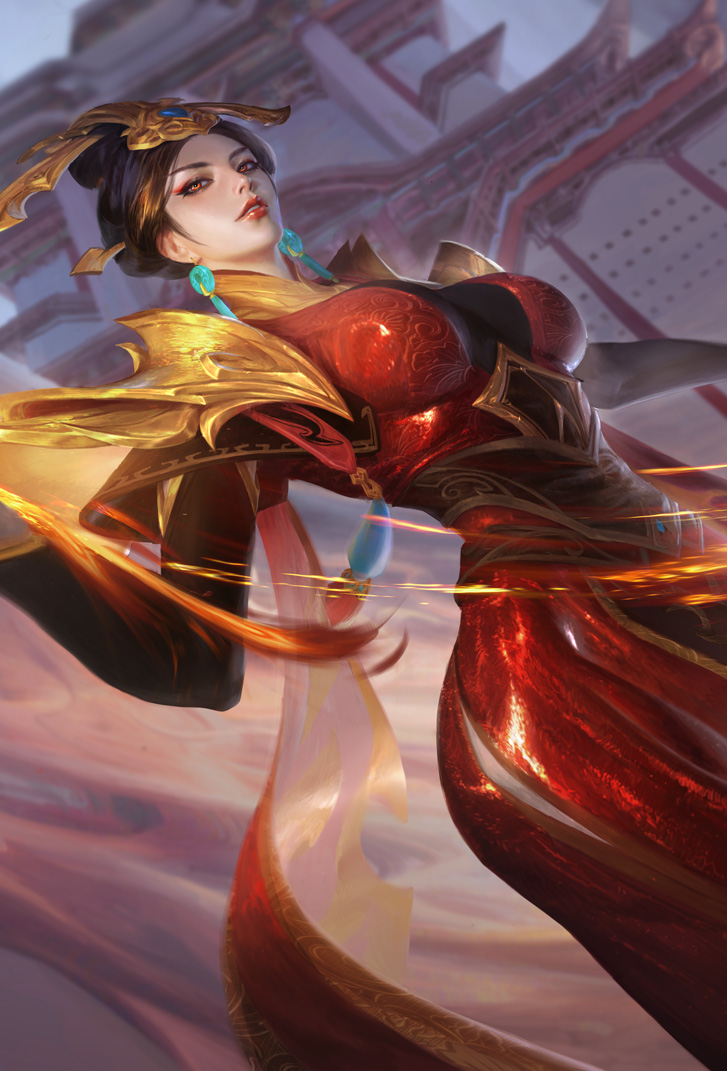 芈月王者荣耀皮肤大秦宣太后高清无水印手机壁纸