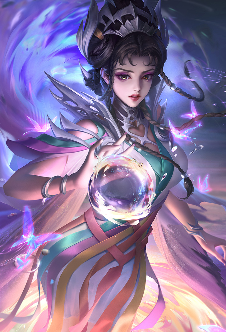 芈月王者荣耀皮肤白晶晶高清无水印手机壁纸