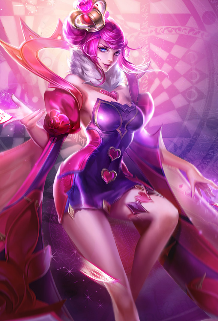 芈月王者荣耀皮肤红桃皇后高清无水印手机壁纸