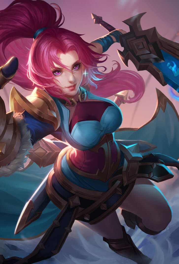 花木兰王者荣耀皮肤剑舞者高清无水印手机壁纸