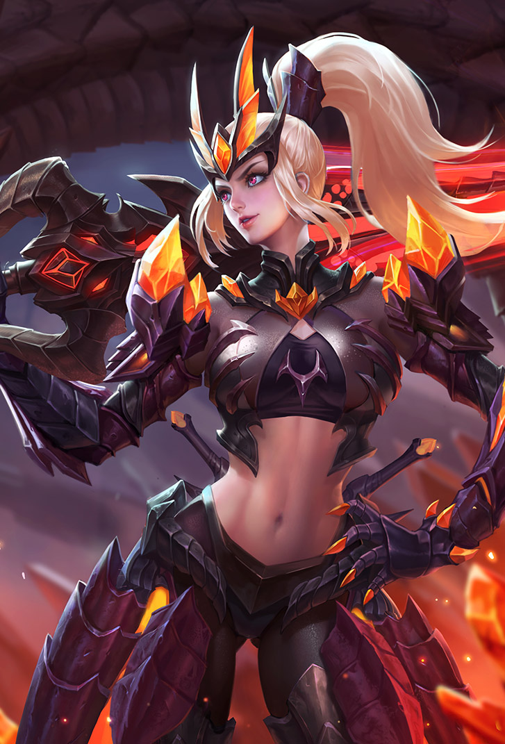 花木兰王者荣耀皮肤水晶猎龙者高清无水印手机壁纸