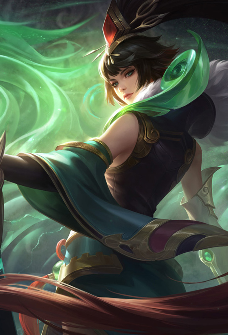 花木兰王者荣耀皮肤瑞麟志高清无水印手机壁纸