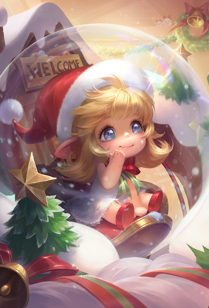 蔡文姬王者荣耀皮肤奇迹圣诞高清无水印手机壁纸