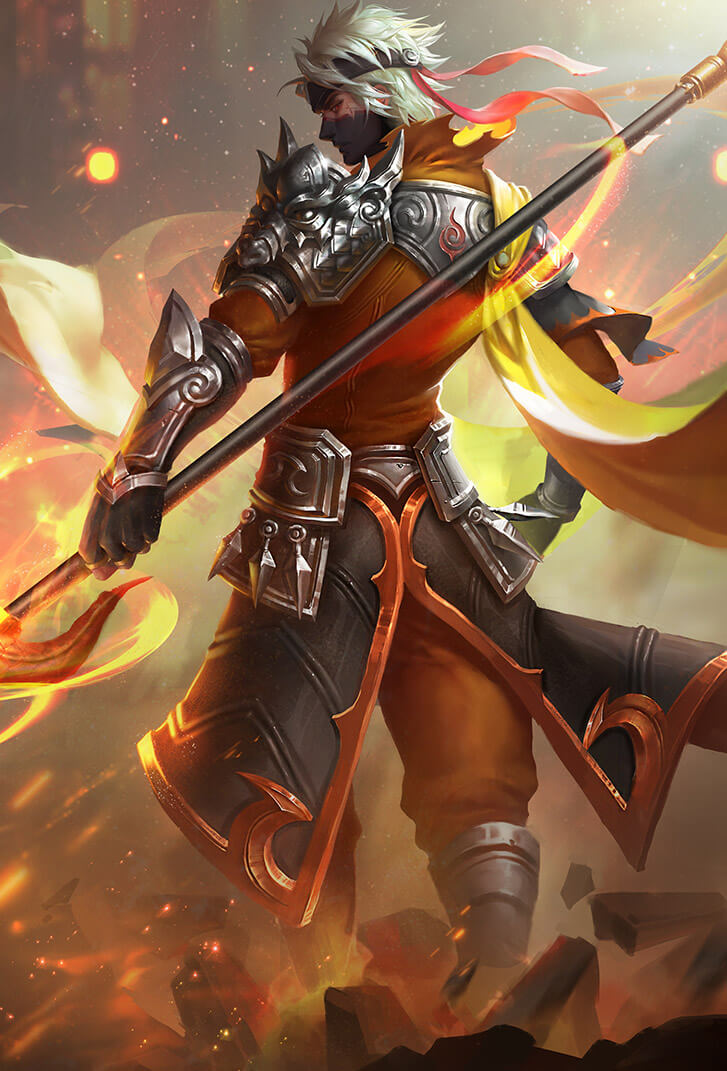 赵云王者荣耀皮肤忍·炎影高清无水印手机壁纸