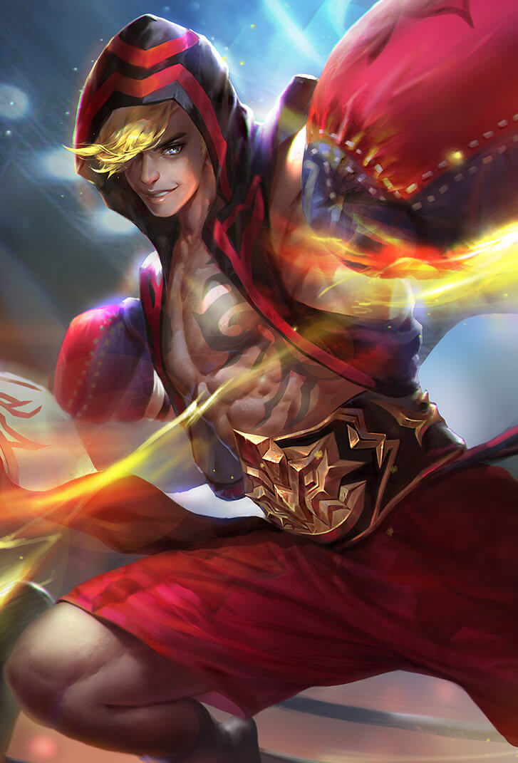 达摩王者荣耀皮肤拳王高清无水印手机壁纸