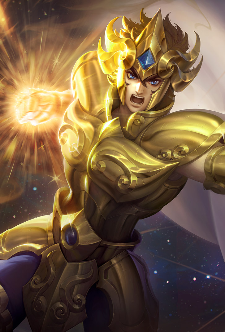 达摩王者荣耀皮肤黄金狮子座高清无水印手机壁纸