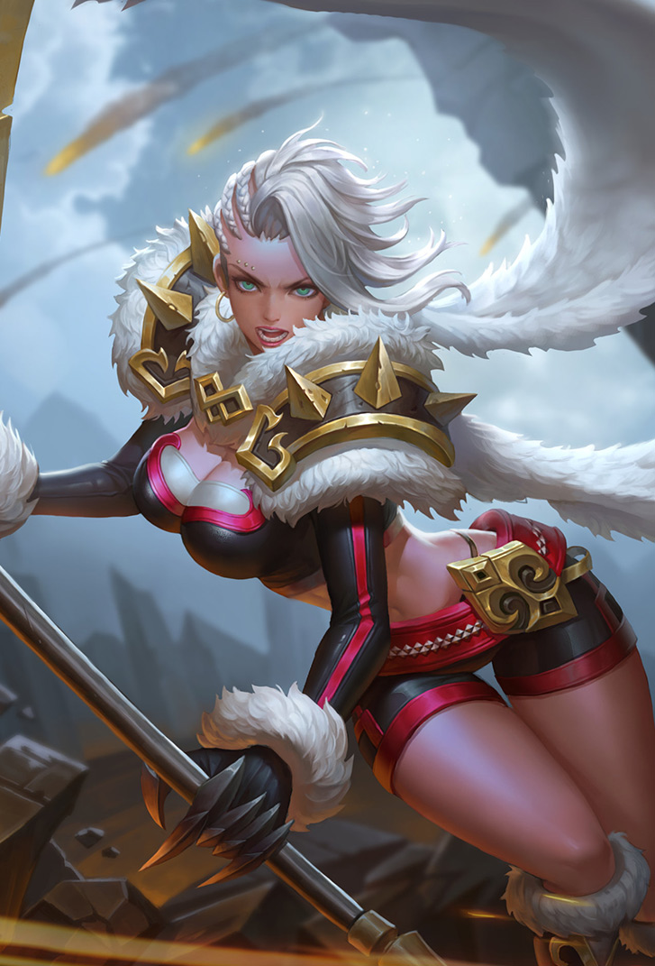 钟无艳王者荣耀皮肤野蛮之锤高清无水印手机壁纸