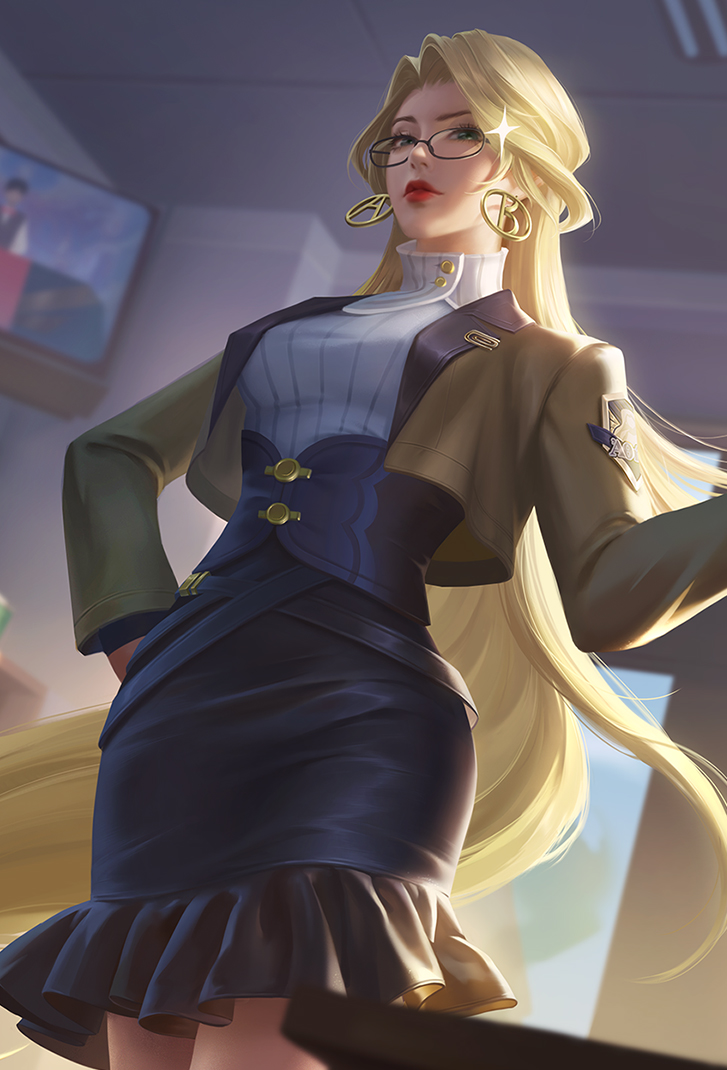 雅典娜王者荣耀皮肤单词大作战高清无水印手机壁纸