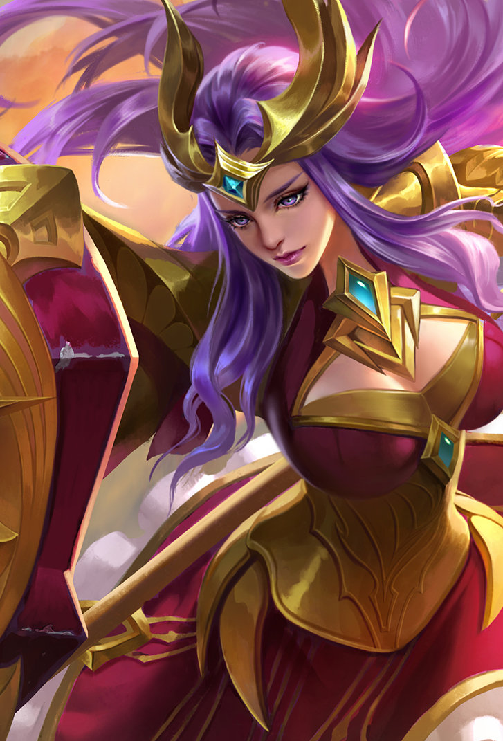 雅典娜王者荣耀皮肤圣域余晖高清无水印手机壁纸