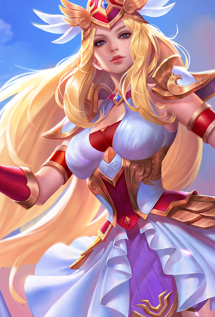 雅典娜王者荣耀皮肤战争女神高清无水印手机壁纸