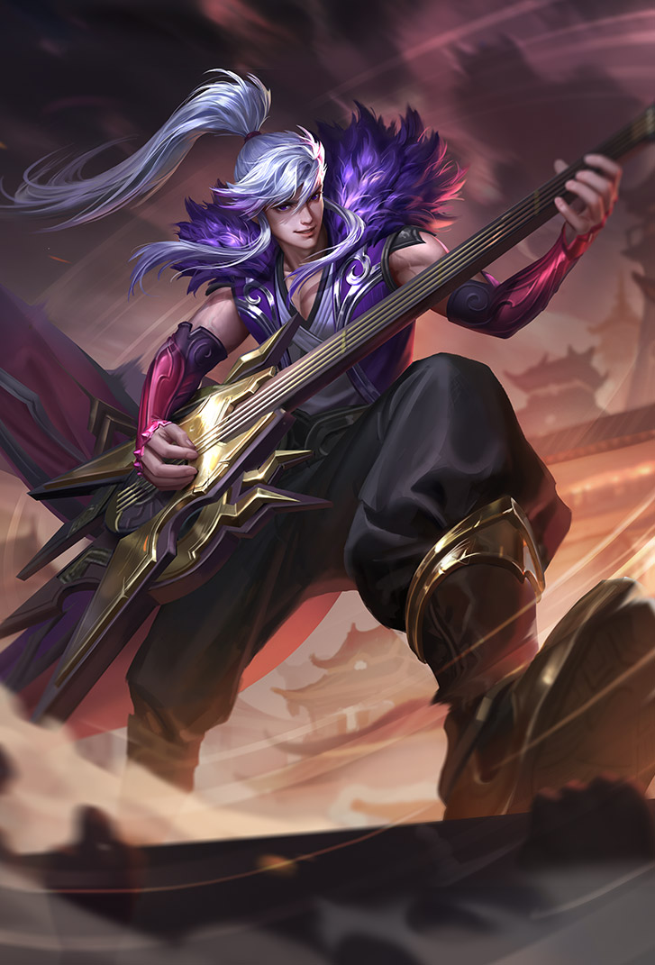 高渐离王者荣耀皮肤叛逆吟游高清无水印手机壁纸