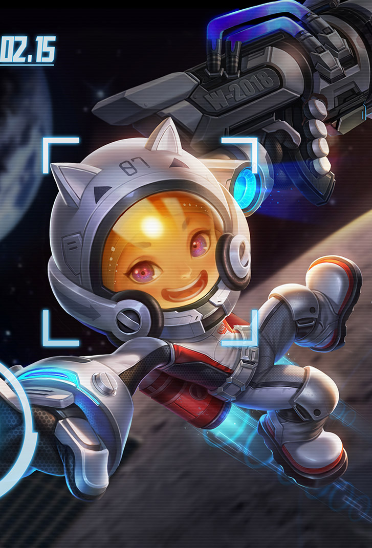 鲁班七号王者荣耀皮肤星空梦想高清无水印手机壁纸