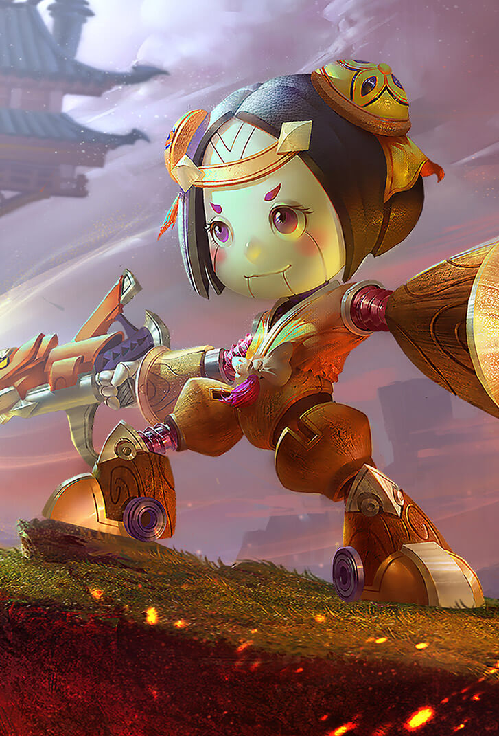 鲁班七号王者荣耀皮肤机关造物高清无水印手机壁纸