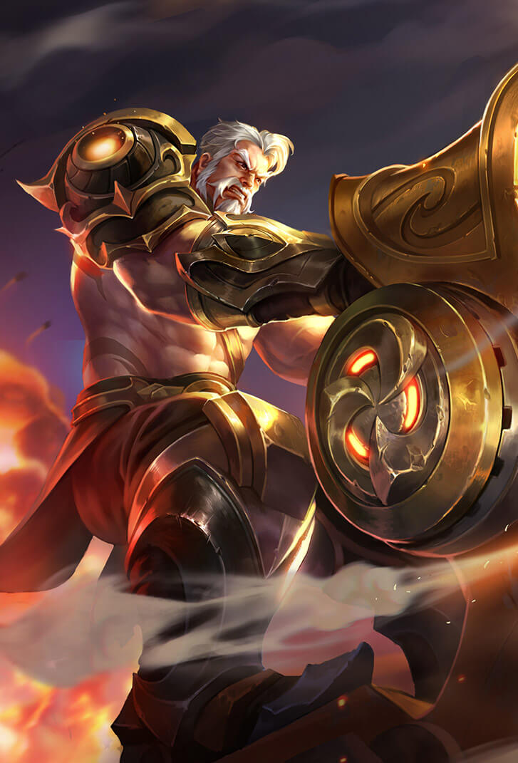 黄忠王者荣耀皮肤燃魂重炮高清无水印手机壁纸