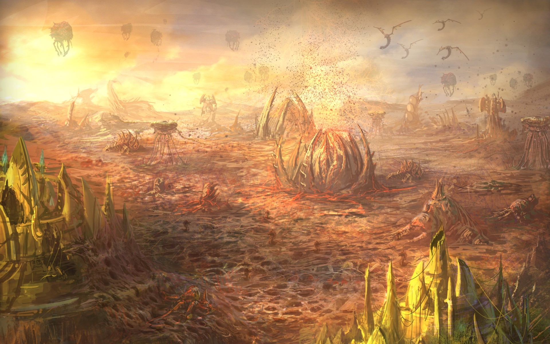 星际尘埃高清墙纸朦胧之美1920x1200