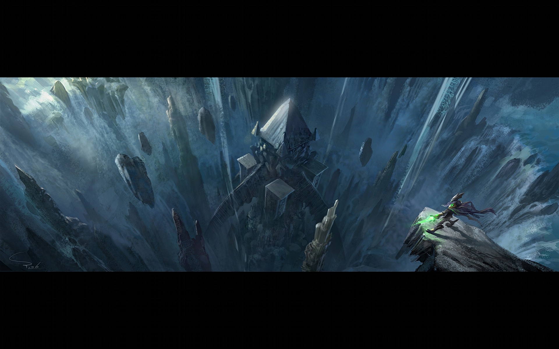 星际跃迁高清墙纸光影轨迹1920x1200