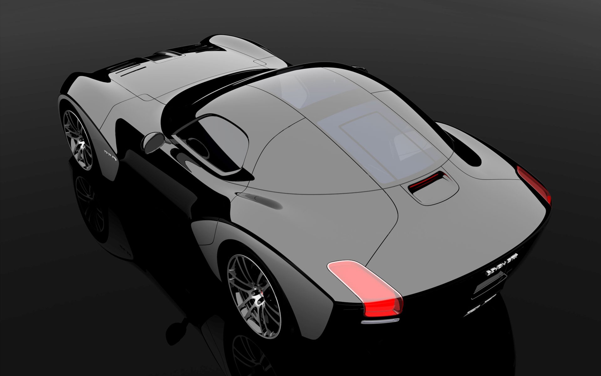 最新高清汽车壁纸雨后天晴倒影清1920x1200