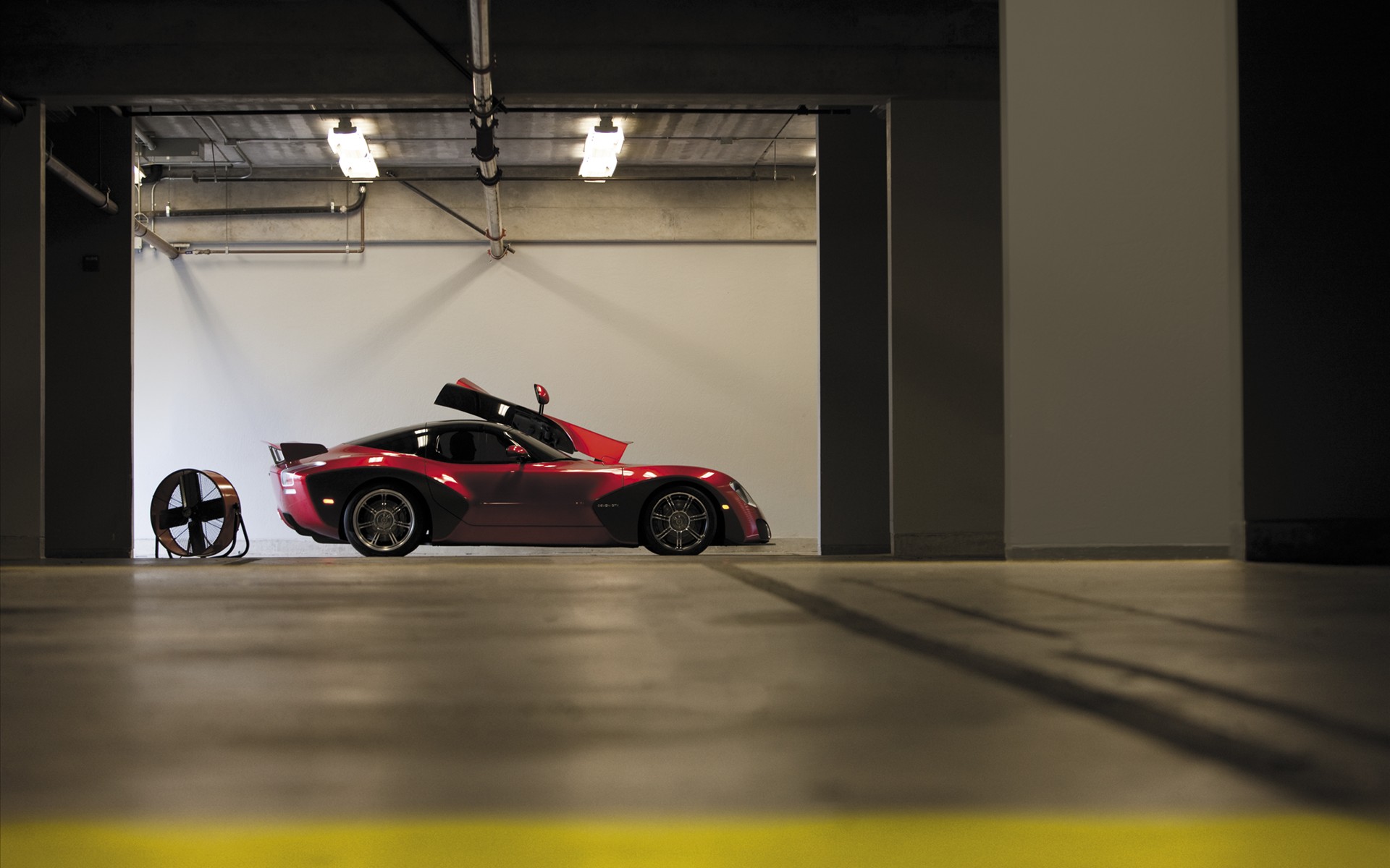 最新高清汽车壁纸抽象色彩与线条1920x1200