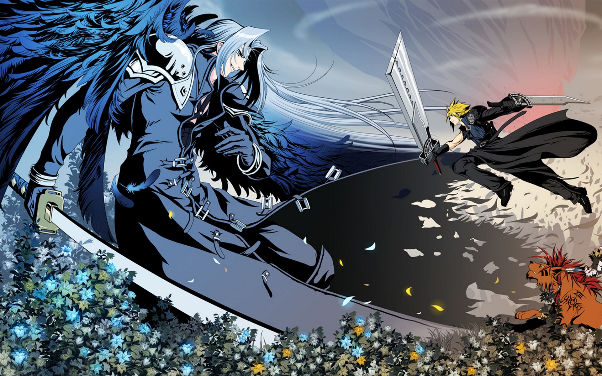 最终幻想高清壁纸陆行鸟奔跑画面1920x1200