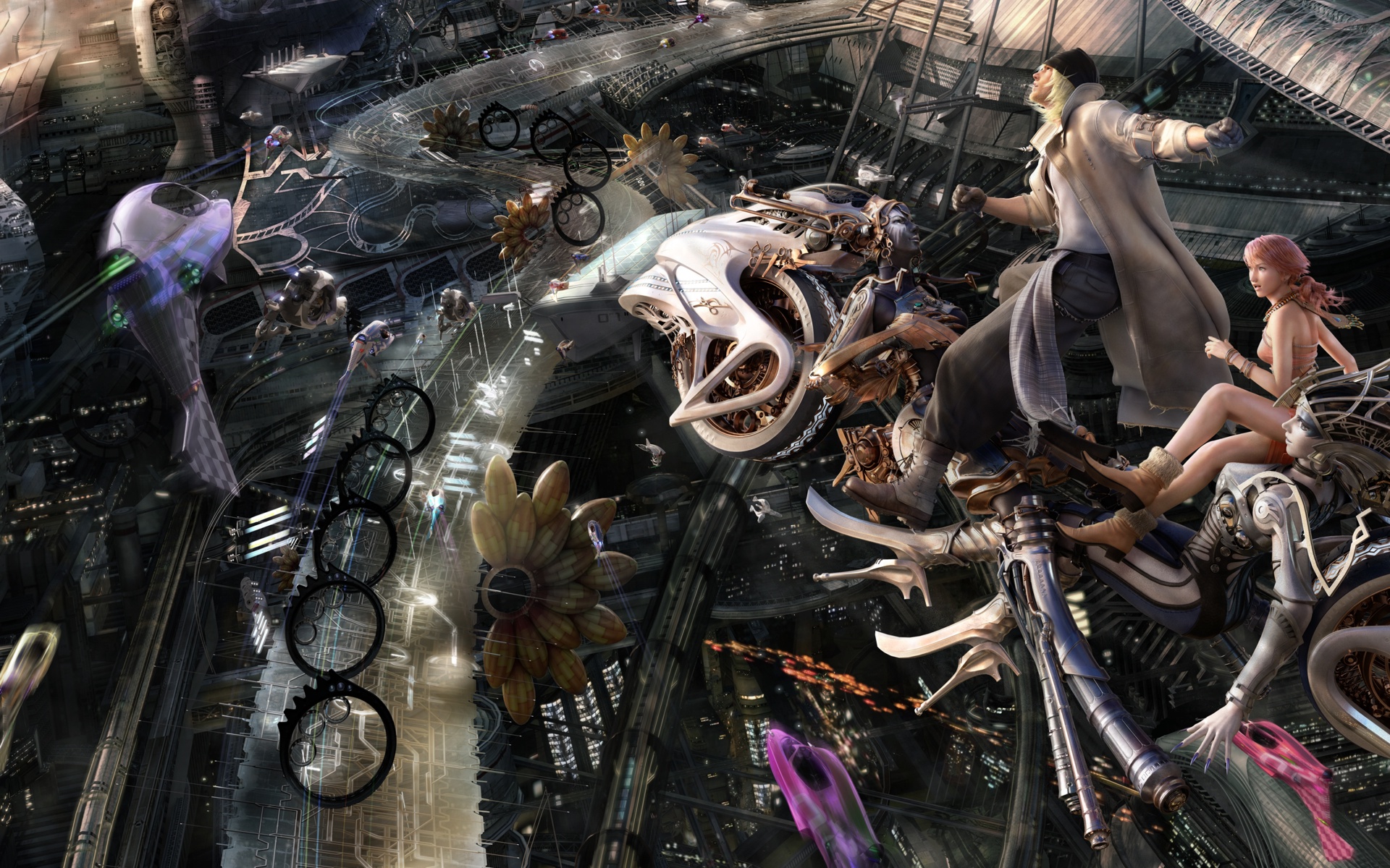 最终幻想高清壁纸怀旧像素风格1920x1200