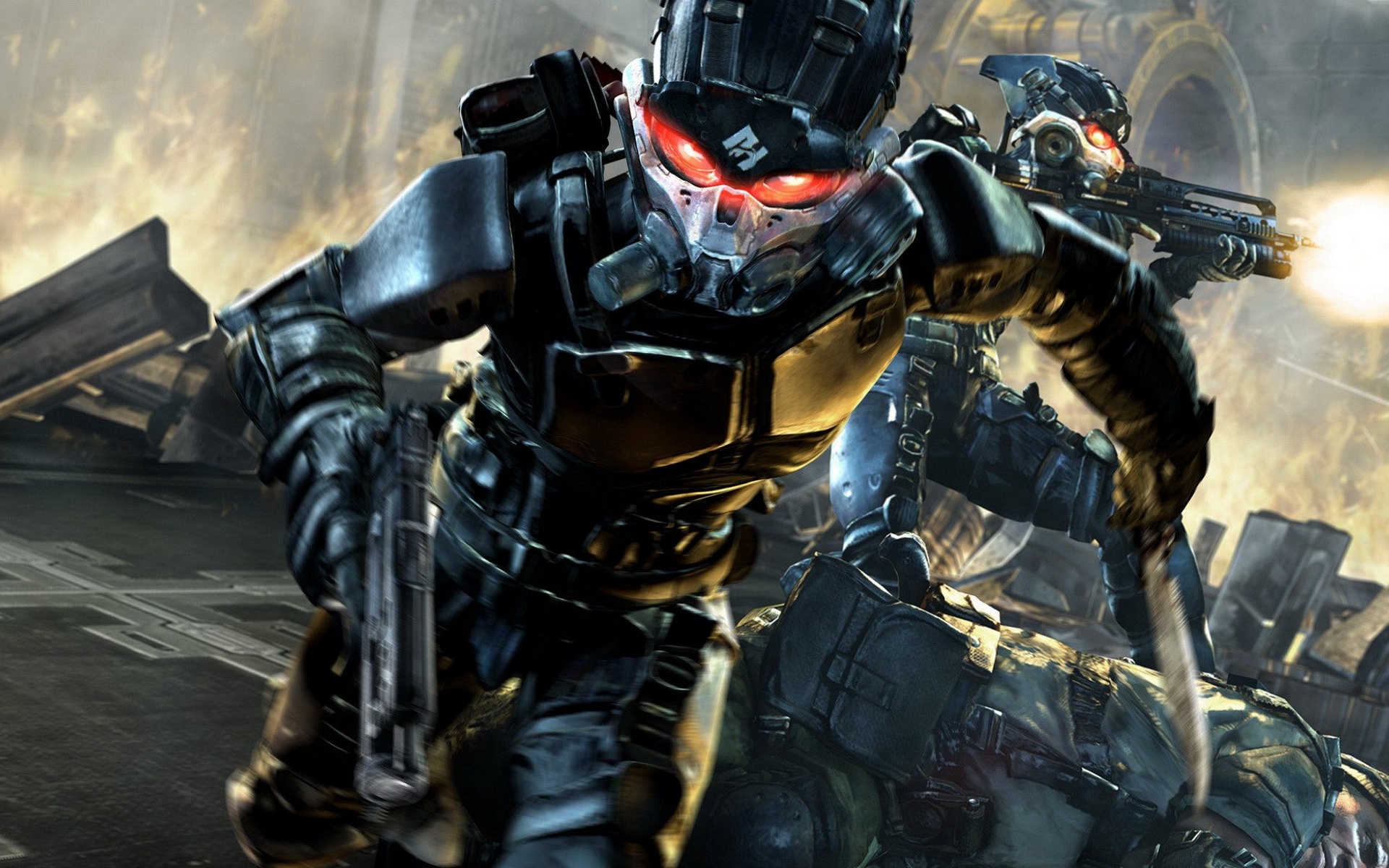 杀戮地带高清壁纸载具残骸战争痕迹1920x1200