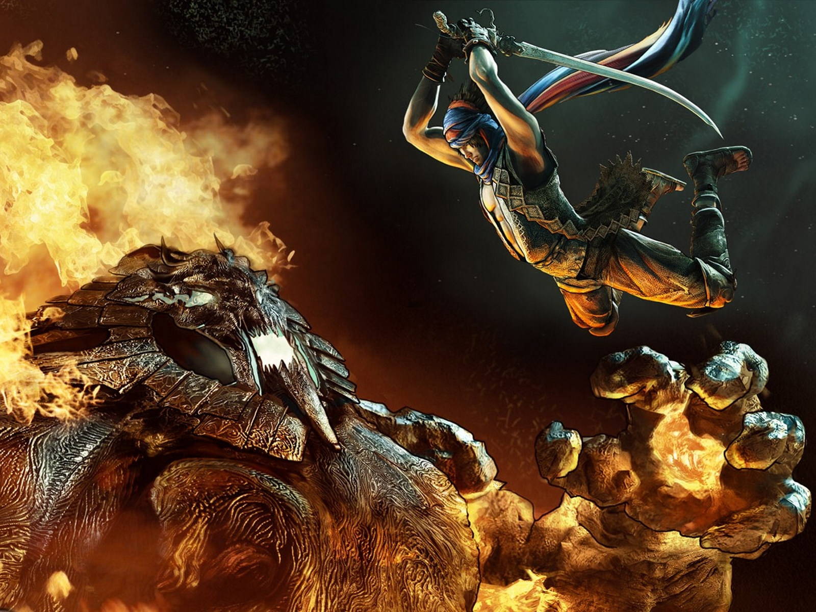 墙纸高清波斯王子宁静水池倒影1600x1200