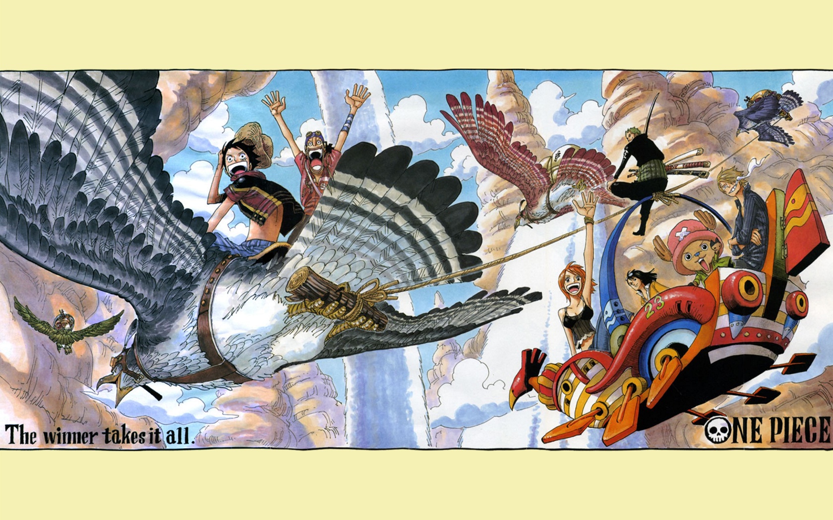 海贼王壁纸高清动感战斗分镜艺术1680x1050