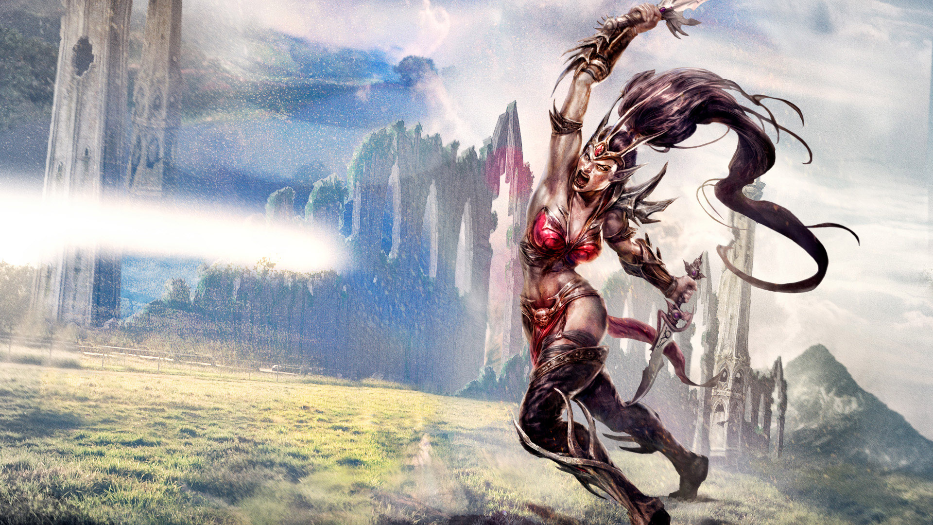 现代游戏美女时尚造型壁纸1920x1080