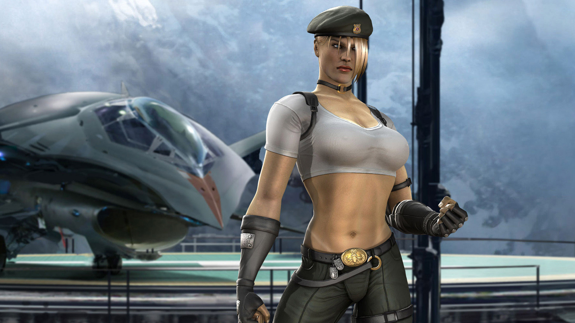 游戏美女施法时的魔法特效壁纸1920x1080