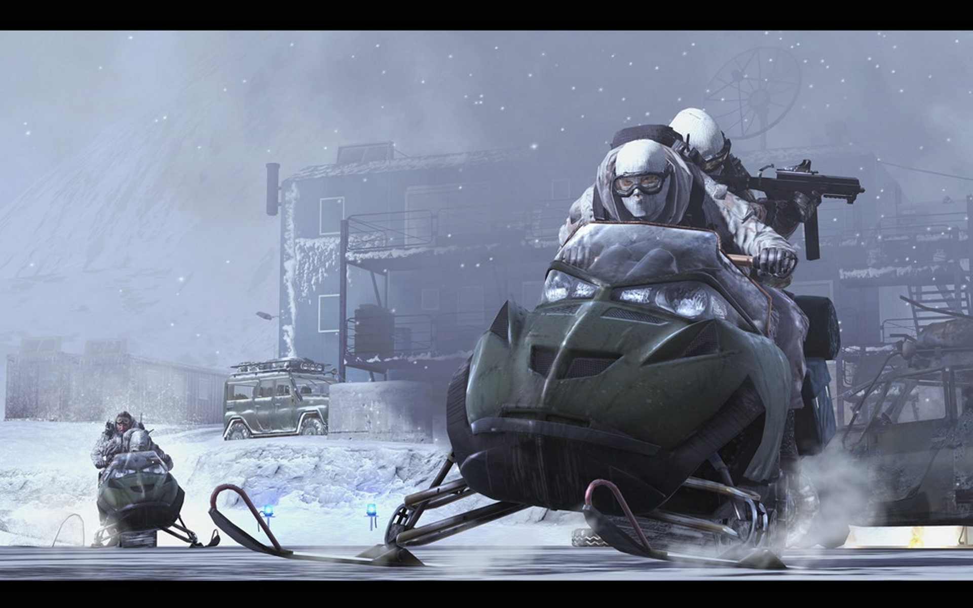 现代战争墙纸高清信号中断雪花噪点1920x1200