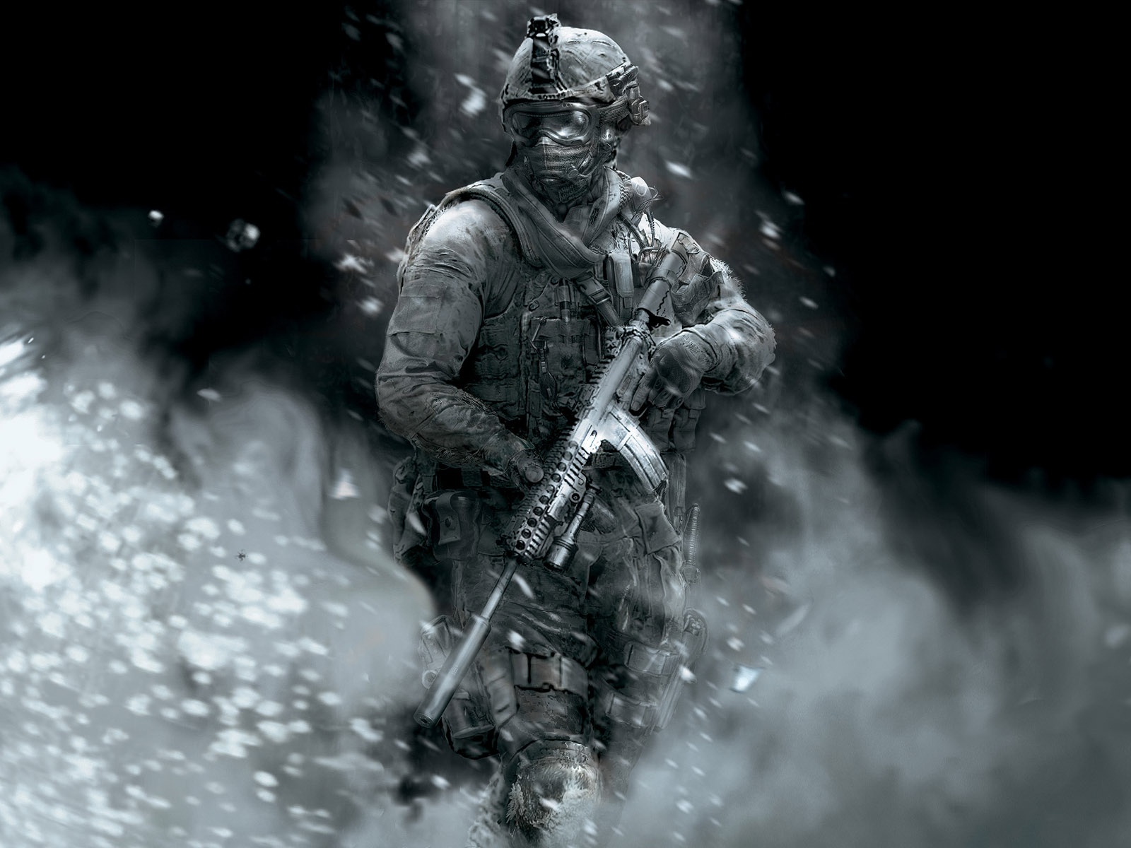 高清现代战争墙纸无线电波穿透迷雾1600x1200