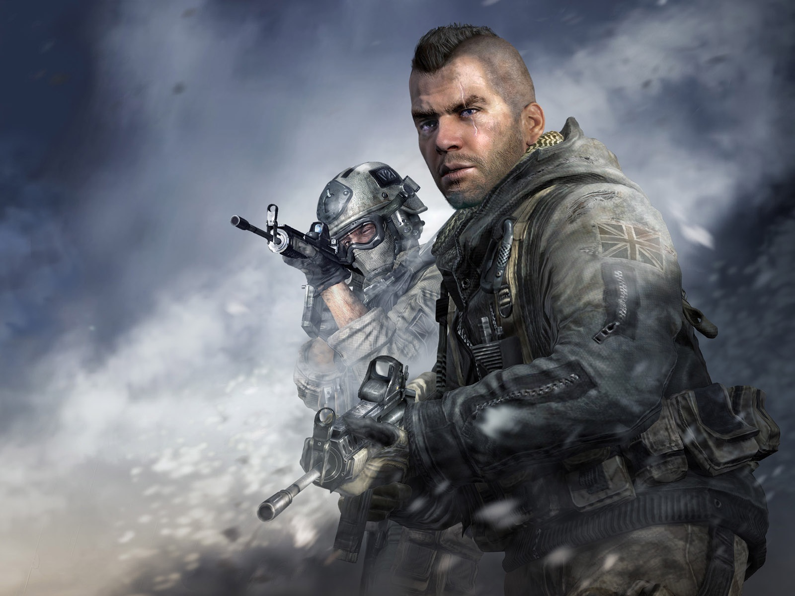 高清现代战争墙纸纪念碑前雨落无声1600x1200