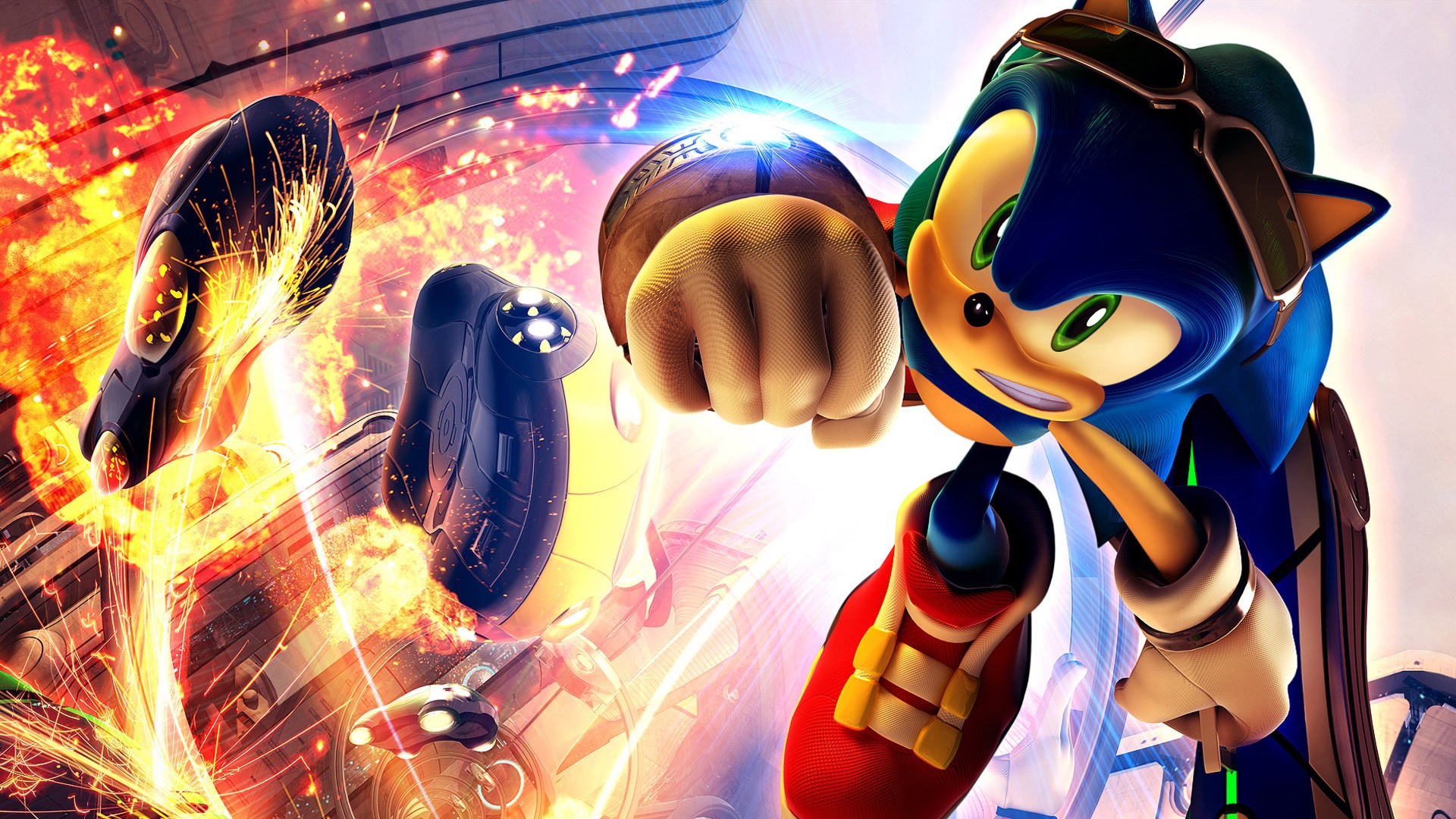 索尼克高清壁纸现代CG渲染炫酷1920x1080