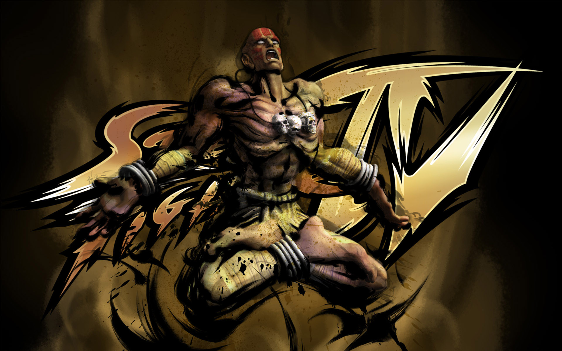 街霸高清墙纸肯的升龙拳热血爆发1920x1200