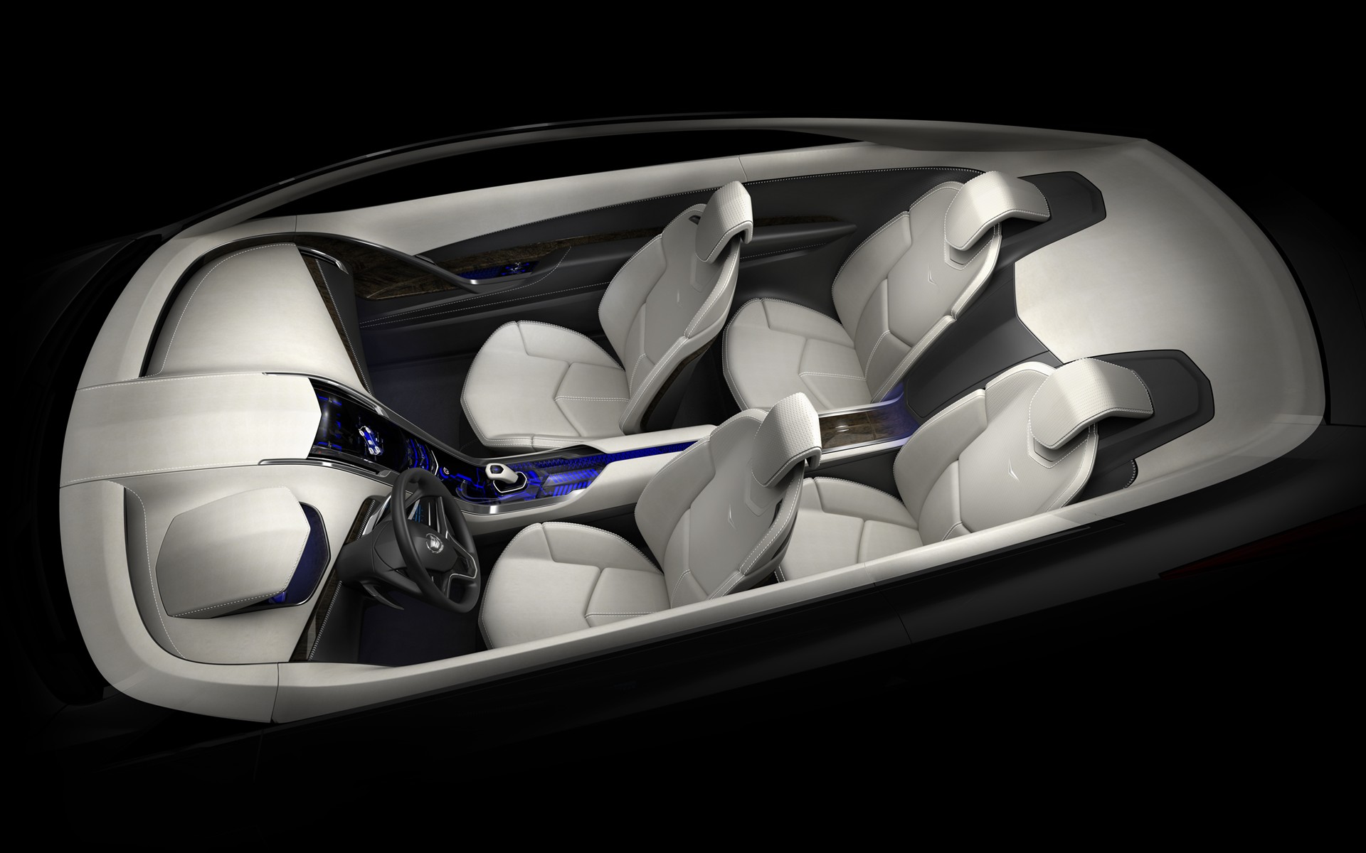 豪华驾驶室壁纸极致舒适内饰氛围1920x1200