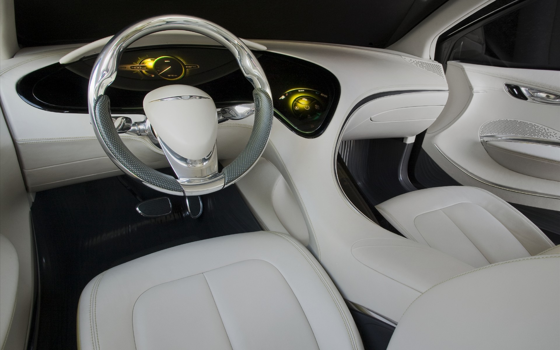 豪华驾驶室壁纸雨雪天气温暖内景1920x1200