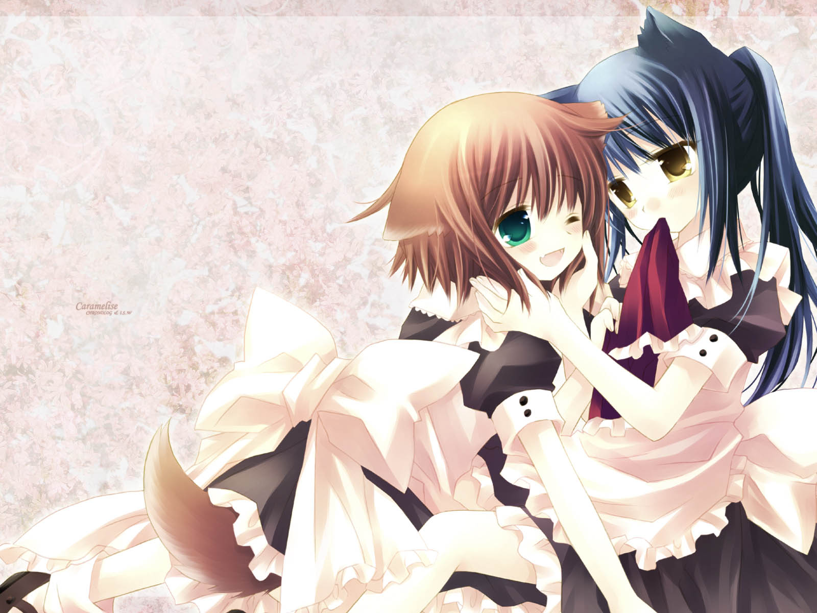 被瞬间击中的动漫少女高清壁纸1600x1200