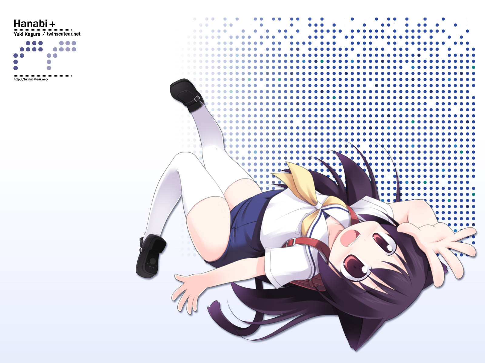 看了会微笑的动漫少女高清壁纸1600x1200