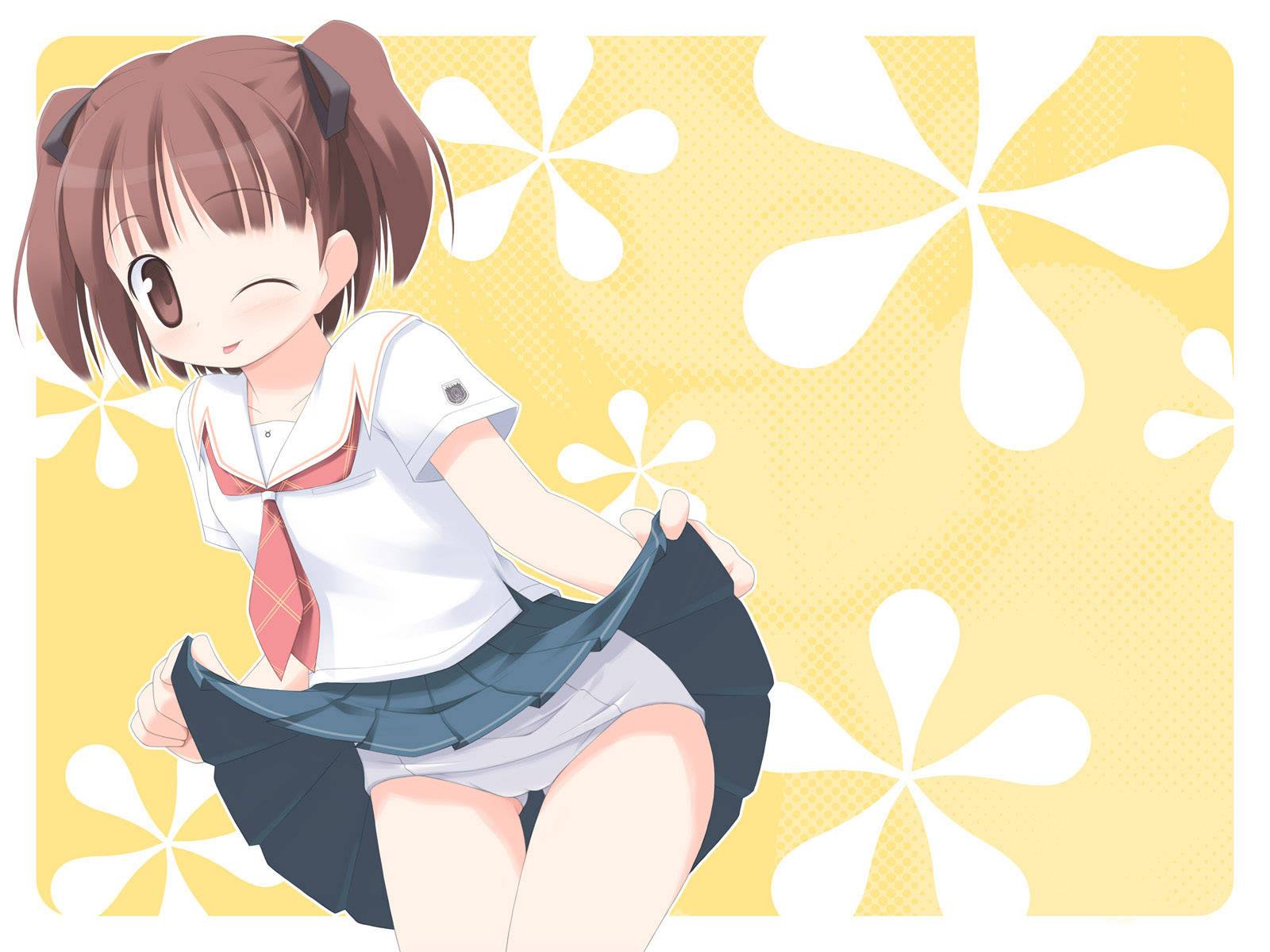 动漫少女壁纸洋溢着幸福味道1600x1200